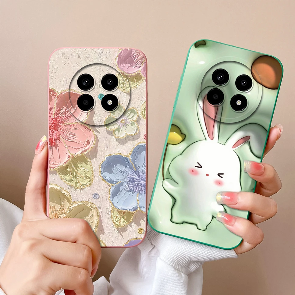 Funda de teléfono para Realme 13 Pro Plus 5G, cubierta trasera protectora de silicona suave a prueba de golpes, antideslizante, estilo estético a la moda - imagen 3