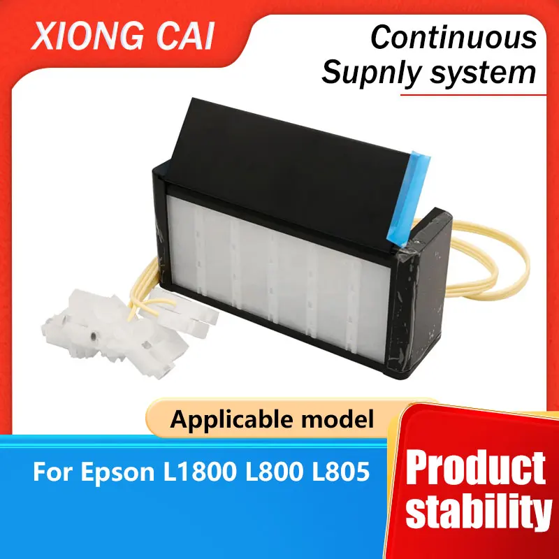 Adecuado para impresora de bolsas de tinta Epson L805 L850L800 L1800, sistema de suministro continuo de tinta, suministro continuo de cartuchos de tinta
