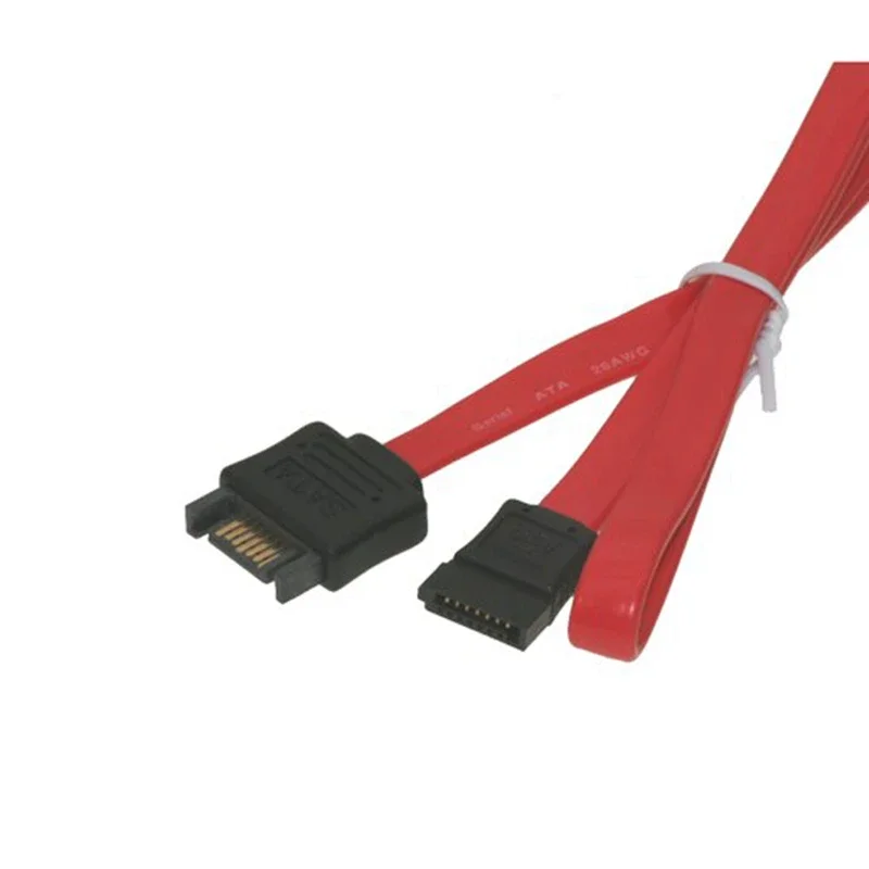 SATA 7 pines macho a hembra M/F SATA II disco duro cable de extensión de datos rojo 50 cm