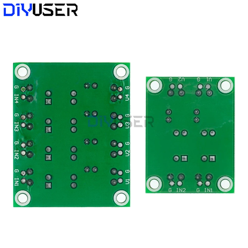PC817 2 4 canales optoacoplador placa de aislamiento adaptador convertidor de voltaje 3,3 V a 5V3.6-30V controlador fotoeléctrico aislado - imagen 2
