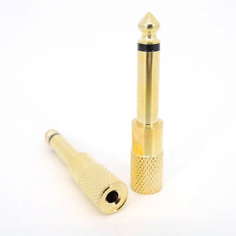 Mono estéreo 6,35mm 1/4 "macho hembra a 3,5mm 1/8" 2 3 polos macho hembra 6,5mm 6,35 adaptador conector Jack auriculares enchufe h - imagen 4