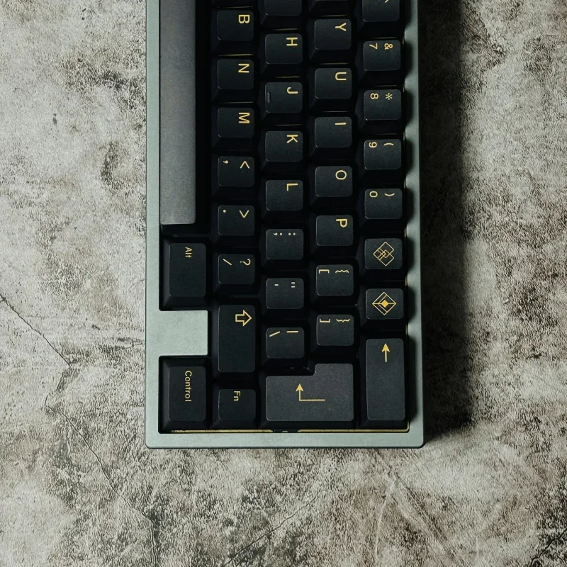 GMK BALCK GOLD Keycaps PBT tinte sublimación tapa de tecla personalizado cereza perfil tapas de teclado mecánico accesorio para PC mesa portátil - imagen 4