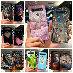Funda de silicona LG K41s pintada suave antigolpes