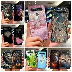 Funda de silicona LG K41s pintada suave antigolpes