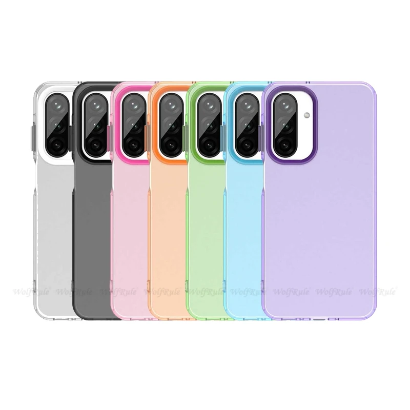 Para Samsung A26 funda Samsung Galaxy A26 Capas a prueba de golpes teléfono parachoques Color parachoques esmerilado mate claro Fundas Samsung A26