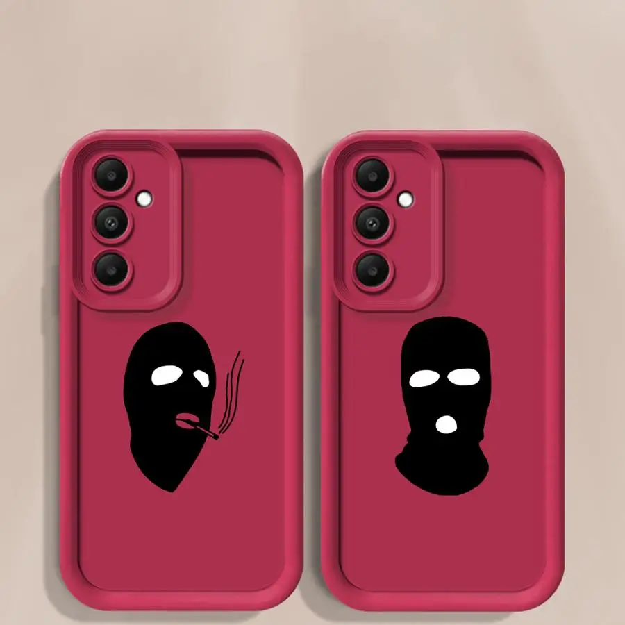 Funda de teléfono para Samsung Galaxy A55 A25 A26 A35 A52 A22 A21s A24 A32 A33 A54 A36 A73 A56 TPU suave hombre enmascarado - imagen 4