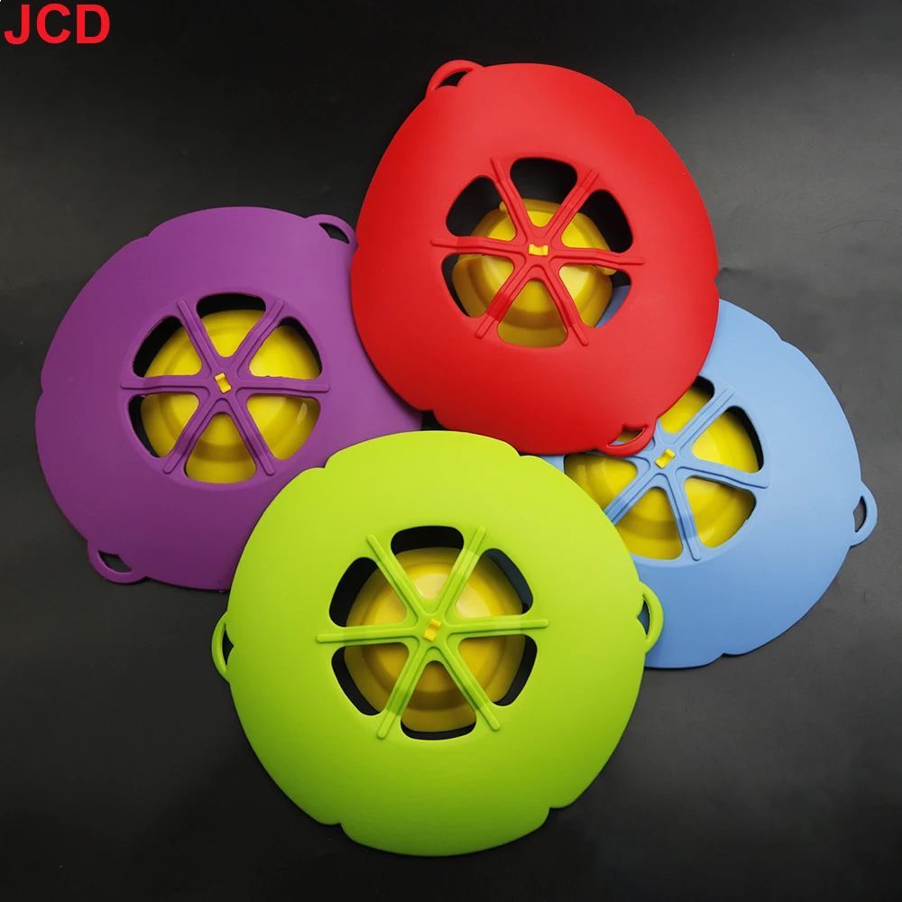 JCD-cubierta de silicona para olla, 1 piezas, 26CM, a prueba de desbordamiento, a prueba de polvo, resistente a altas temperaturas, a prueba de salpicaduras - imagen 3