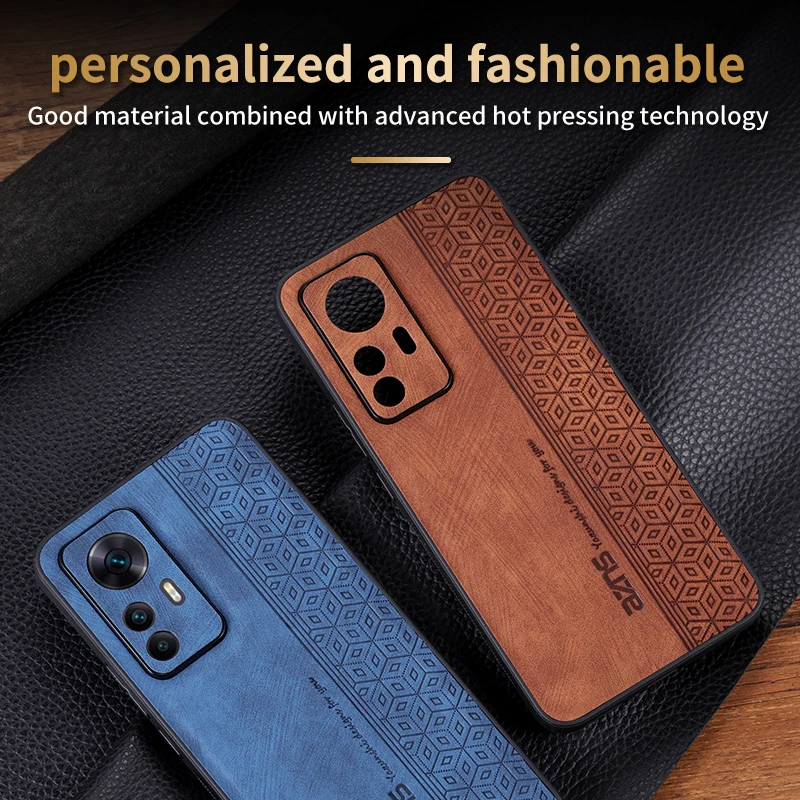 Para Xiaomi Mi 12T Pro funda de lujo de cuero PU funda protectora trasera para xiaomi mi 12 Pro 12X Mi12 Lite 12S carcasa de teléfono - imagen 4