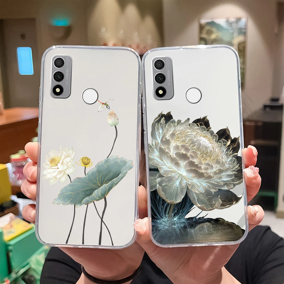 Para Huawei P Smart Pro Z S funda de teléfono patrones de flores coloridas suave TPU carcasa de silicona transparente para Huawei P Smart 2019 2020 cubierta - imagen 3