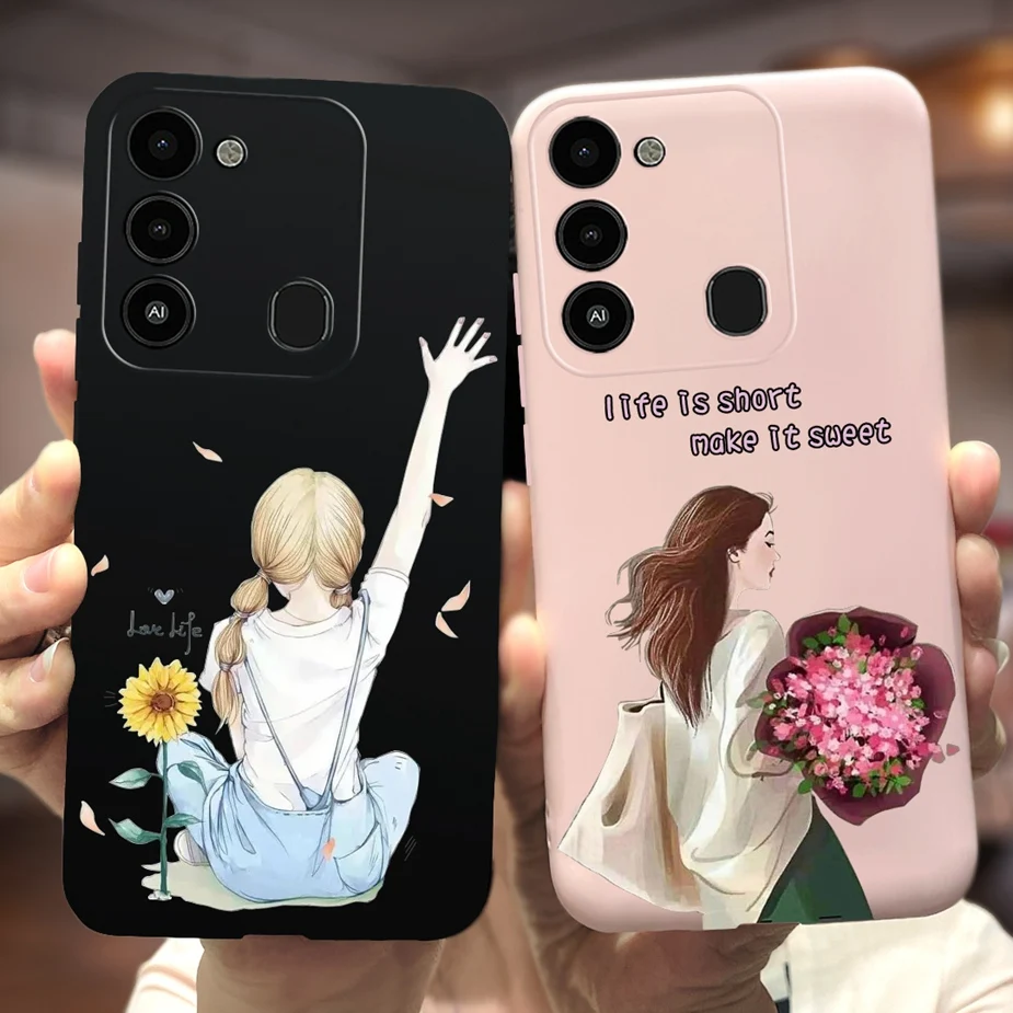 Funda trasera de dibujos animados para Tecno Spark 8C, KG5k, KG5j, KG5n, funda de teléfono para Tecno Spark Go 2022, Fundas blandas Spark8C - imagen 2