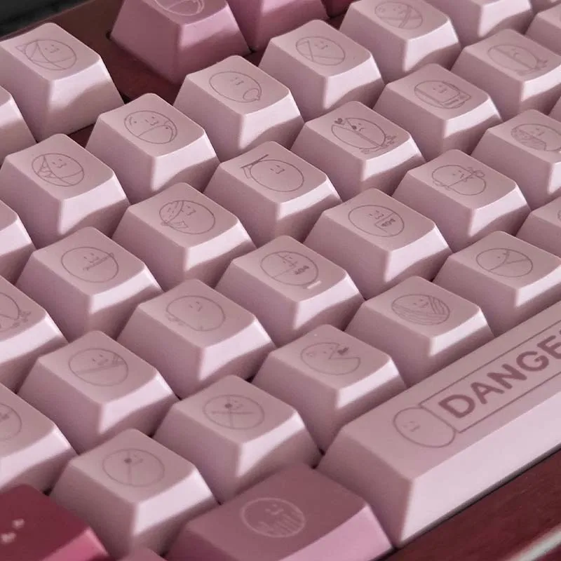 Moscas no tierra en huevos sin grietas, juego de teclas temáticas, sublimación de perfil de cereza PBT, accesorios originales personalizados hechos a mano - imagen 3