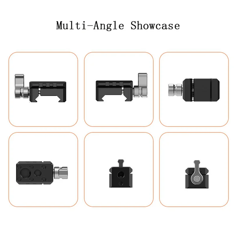 Abrazadera de liberación rápida A28Q-2X con rosca 1/4 3/8 para soporte de zapata fría, jaula de cámara para micrófono de localización ARRI, brazo mágico - imagen 3