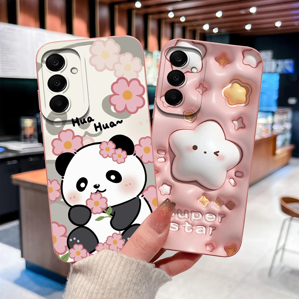 Para Samsung Galaxy M17 F17 5G funda de teléfono encantadores patrones de dibujos animados funda trasera de silicona suave a prueba de golpes para Galaxy M 17 F17 parachoques - imagen 3