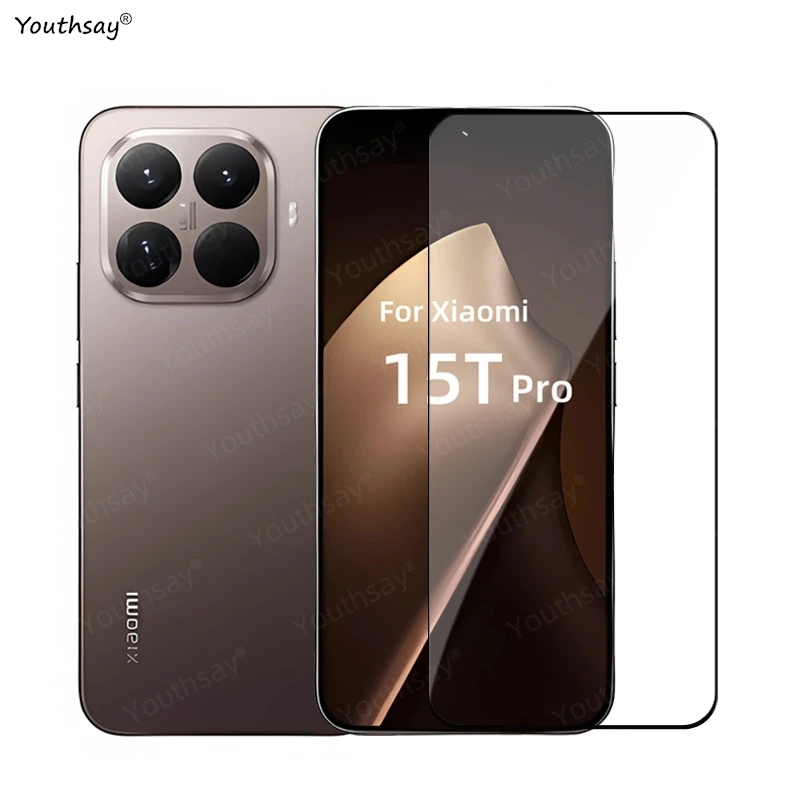 Para Xiaomi 15T Pro pantalla de vidrio templado Xiaomi 15T Pro Protector de pantalla de cubierta completa 9H película de lente de teléfono Xiaomi 15T vidrio - imagen 3