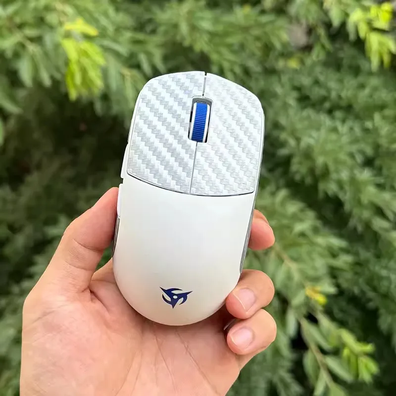 Meow-pegatina antideslizante de fibra de carbono para ratón, cinta antisudor para Finalmouse ULX S M L Razer Viper V3 PRO, 1 Juego - imagen 2