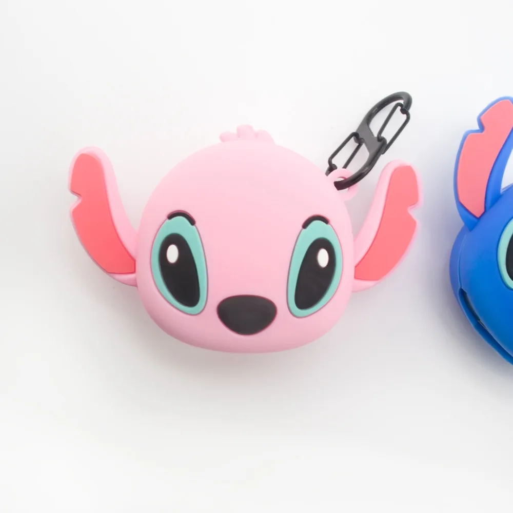 Funda para auriculares de dibujos animados de Disney Stitch para Samsung Galaxy Buds 2/Live/Pro, funda protectora de silicona suave para Samsung con gancho - imagen 3