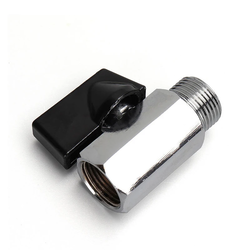 Miniválvula de bola neumática, compresor de aire de rosca recta NPT Macho a hembra, 1/8 ", 1/4", 3/8 ", 1/2", válvula de cierre de aceite y Gas - imagen 5