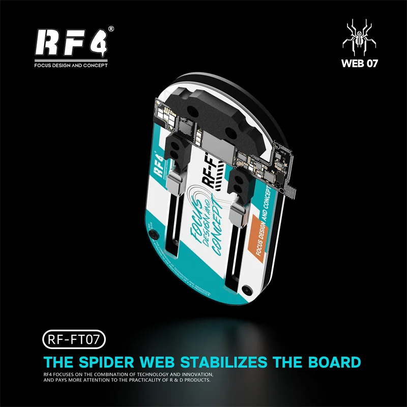 Accesorio de reparación de placa base RF4 RF-FT06/7, plataforma de soldadura de Chip IC Universal para placa lógica de teléfono IP SAM, soporte fijo - imagen 2