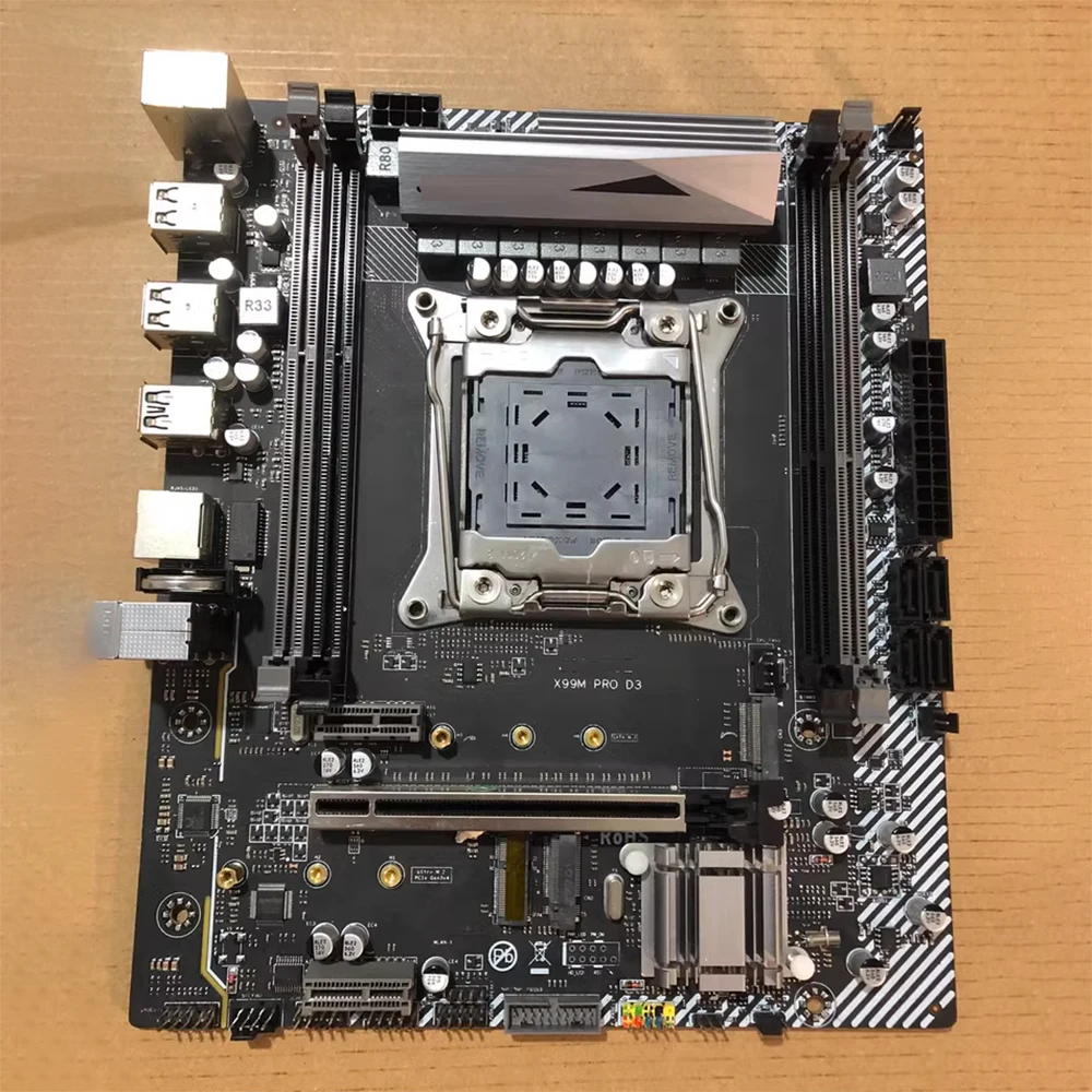 Placa base X99M PRO D3 compatible con E5 2678V3 2696V3 2666V3 2696V4 X99M-PRO - imagen 4