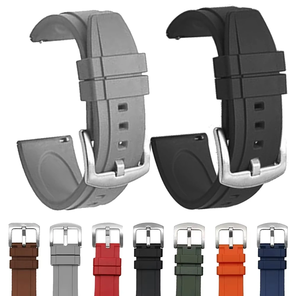 Correa de silicona para reloj Haylou RS5 R8 S8 / Watch 2 Pro (LS02 Pro)/RT3 RS3 GST/RS4 Plus/LS02 pulsera de 20mm 22mm