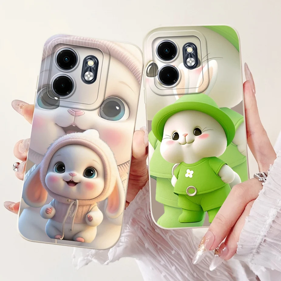 Para Infinix Smart 9 funda Hot50i X6531 X6532 lindo gato feliz cubierta de dibujos animados suave TPU funda de teléfono para Infinix Hot 50i Smart9 HD Shell - imagen 2