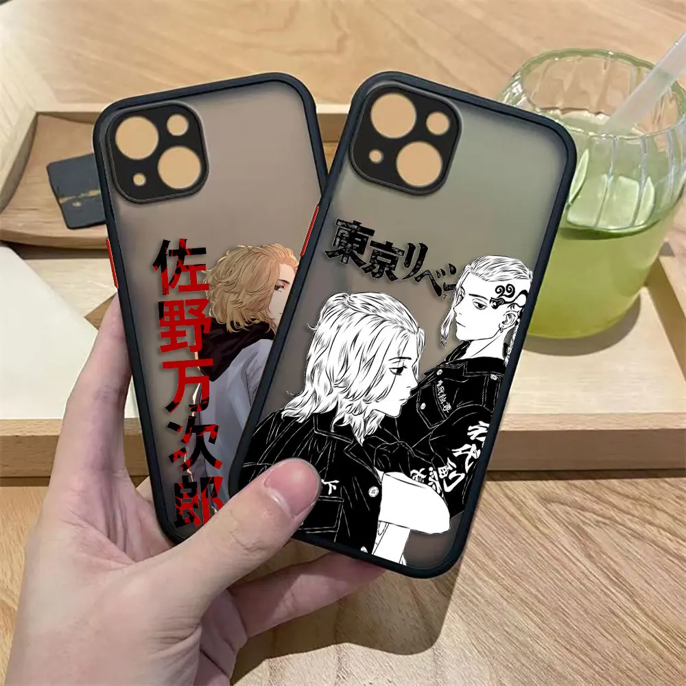 Funda de teléfono mate Tokyo r-revengers Manjuro Sano para Redmi NOTA 14 13 12 12S 11 11T 11S 10 10S 9T 9 9S 10X PRO PLUS TPUDIY - imagen 2