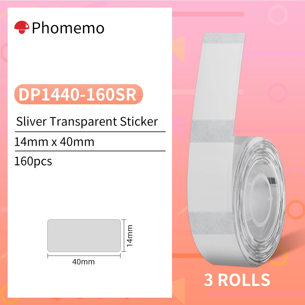 Silver 14x40mm 3Roll