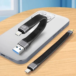 Cable USB C PD 20W para iPhone 14 Pro Max Soft FPC 3A Cable USB C de carga rápida para iPhone 13 Mini Pro Max Cable USB tipo C de datos