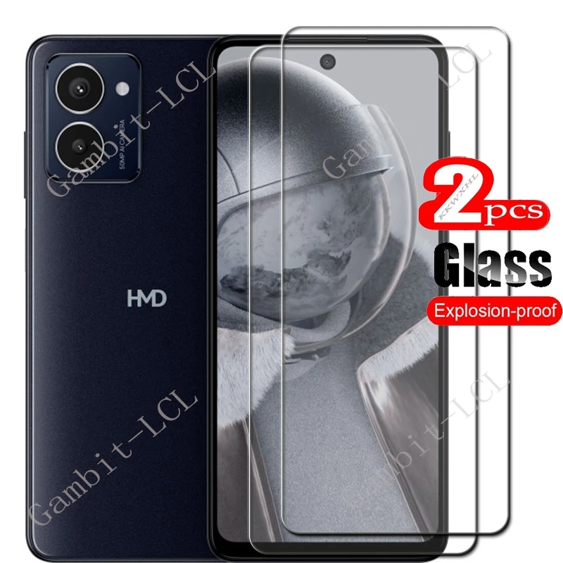 Cubierta protectora de vidrio templado para HMD Pulse Pro, película protectora de pantalla para HMDPulsePro Pulse + Plus, 6,65 pulgadas, 2 piezas