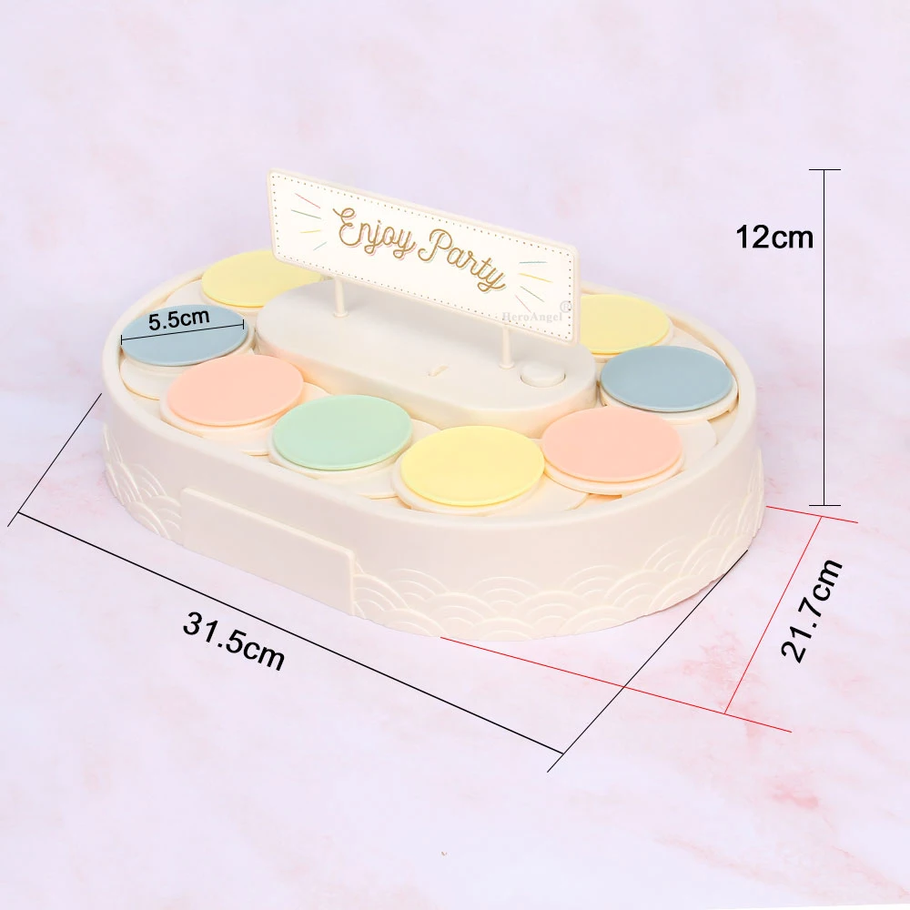 Mesa giratoria automática para postres, máquina giratoria para Sushi, Cupcakes, macarrones, expositor, machines, boda, cumpleaños, nueva generación - imagen 5