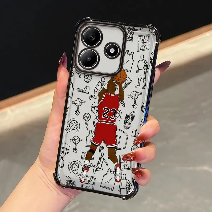 Funda de teléfono de cubierta suave y fresca para deportes de baloncesto para Xiaomi Redmi K80 Pro 14C A5 13C K80 5G A3 A3X - imagen 4