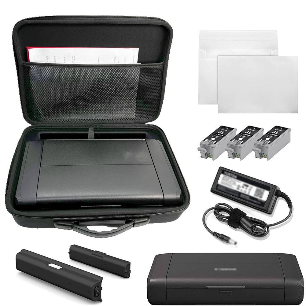 Estuche rígido para impresora inalámbrica Canon PIXMA TR160/TR150/iP110, bolsa de almacenamiento de transporte protectora impermeable, accesorios
