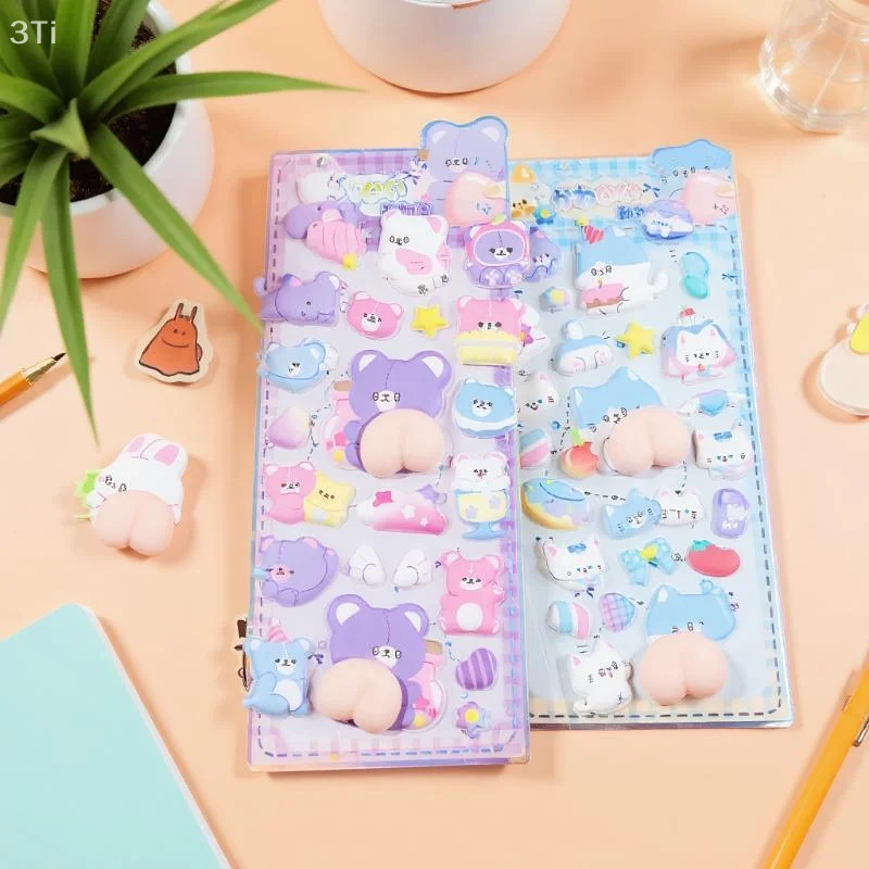 Stylish 3D Animal Stickers, Soft Puffy Cartoon Decors for Scrapbooking, DIY Journals, Office Products - imagen 3
