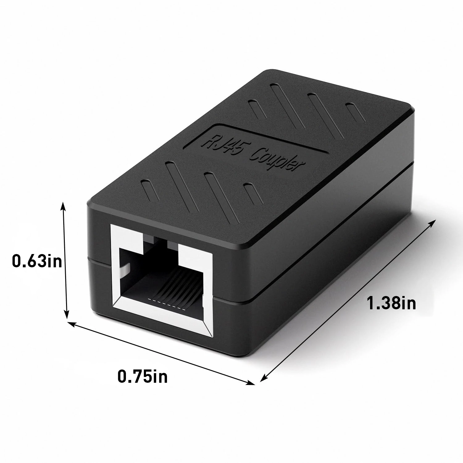 ZoeRax 1/5/10/30 Uds Gigabit RJ45 acoplador Keystone de red extensor Ethernet Cat6 Cat5e Cat5 adaptador de Cable Ethernet conector LAN - imagen 5