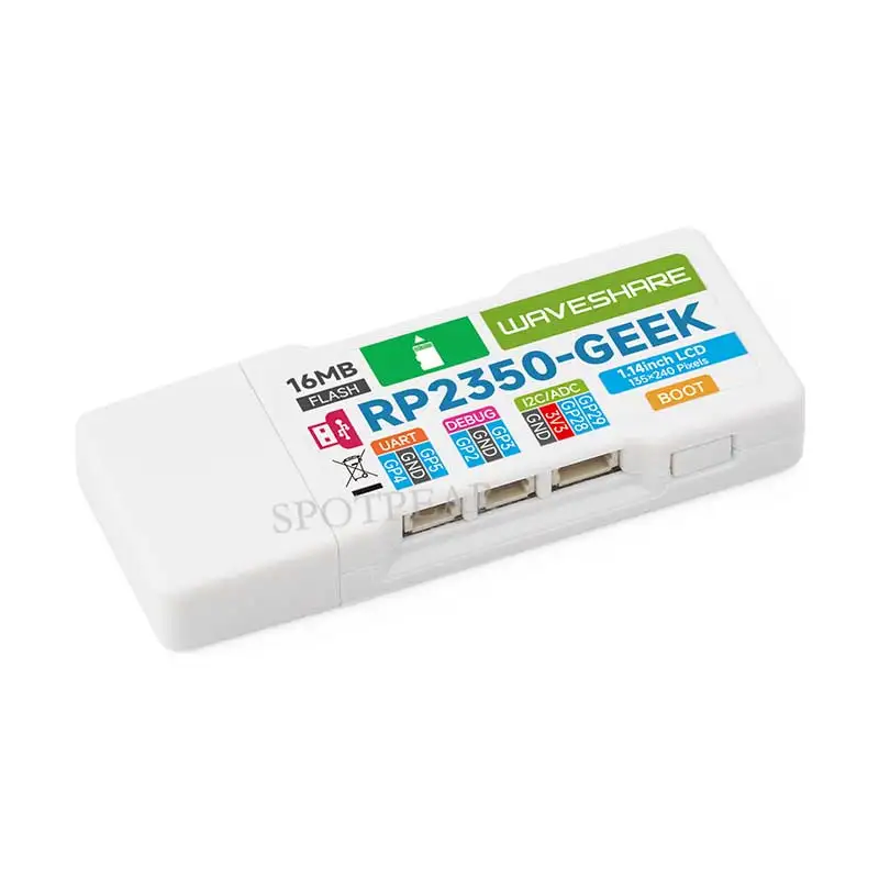 Raspberry Pi Pico 2 RP2350 GEEK 1,14 pulgadas 240x135 LCD 65K SWD/UART/I2C para OpenOCD/CMSIS-DAP - imagen 3