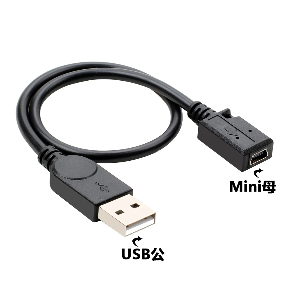 Cable de datos Usb a Miniusb, Base de Puerto T a conector de transferencia público Usb, interfaz de línea de carga, cabezal de conversión en forma de T - imagen 5