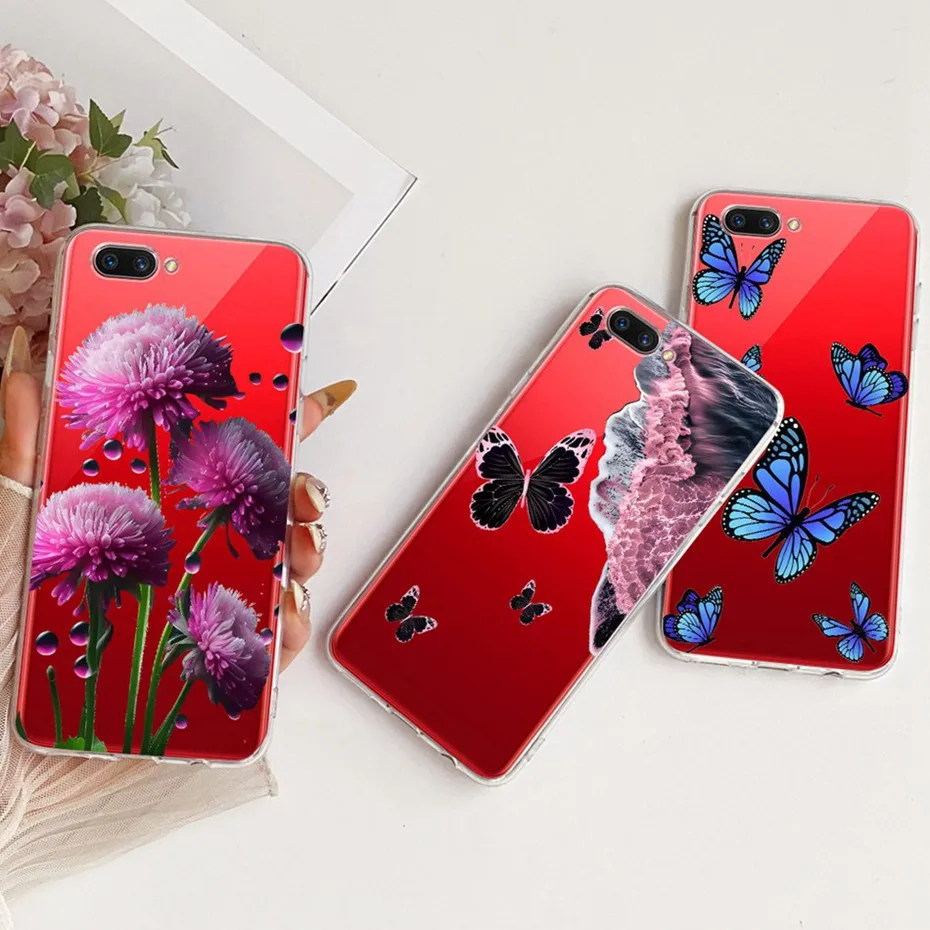 Funda transparente de TPU para OPPO A3S A5 (AX5), fundas de teléfono con patrón de nuevo estilo para Oppo A3s A5 AX5, fundas de silicona suave para parachoques - imagen 4