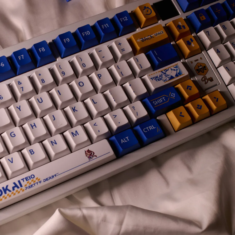 Tokai Teio-Juego de teclas Cherry Profile, 142 teclas, sublimación de tinte PBT, teclas de Anime para interruptores Mx, Teclado mecánico para jugar - imagen 5