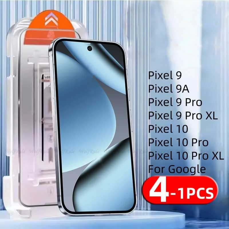 1/2/3/4 Uds para Google Pixel 10 vidrio para Google Pixel 10 9 Pro XL 9A Protector de pantalla transparente de vidrio templado Google Pixel 10 Pro