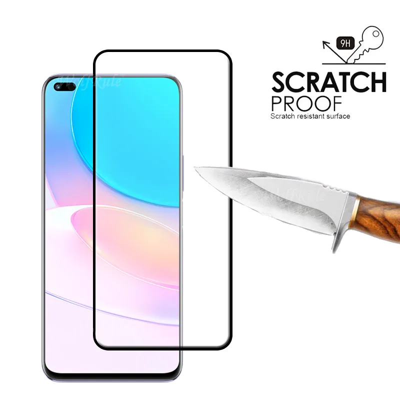 Vidrio de cubierta completa para Huawei Nova 8i, vidrio templado 9H HD, Protector de pantalla para Huawei Nova 8i, vidrio de lente - imagen 3