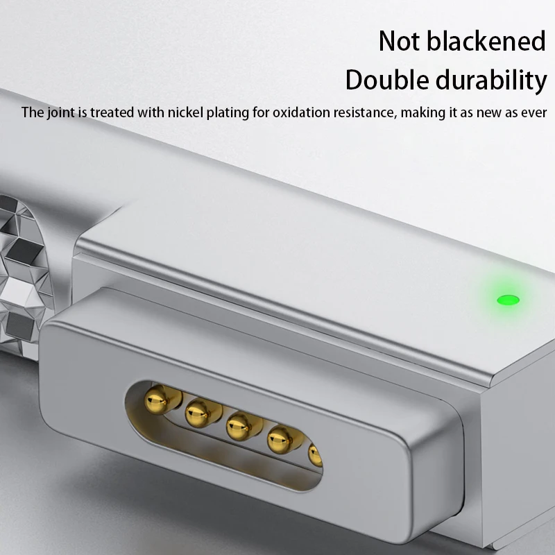 Conector adaptador USB C magnético tipo C a Magsafe 2, conector convertidor de enchufe de carga rápida PD para ordenador portátil para MacBook Air/Pro - imagen 5