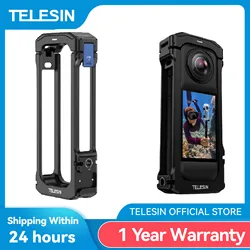 Telesin Protector Aluminio Insta 360 X4 – Resistente y Ligero