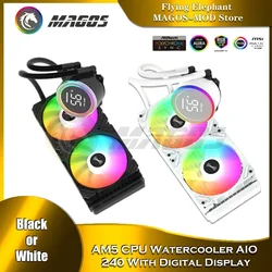 Refrigeración Líquida 240mm con Display LCD – Compatible LGA 1700 AM5