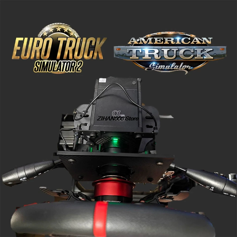 Simulador de carreras, llave de volante, adaptador de limpiaparabrisas de señal de giro para Simagic Alpha/Alpha mini para ETS2