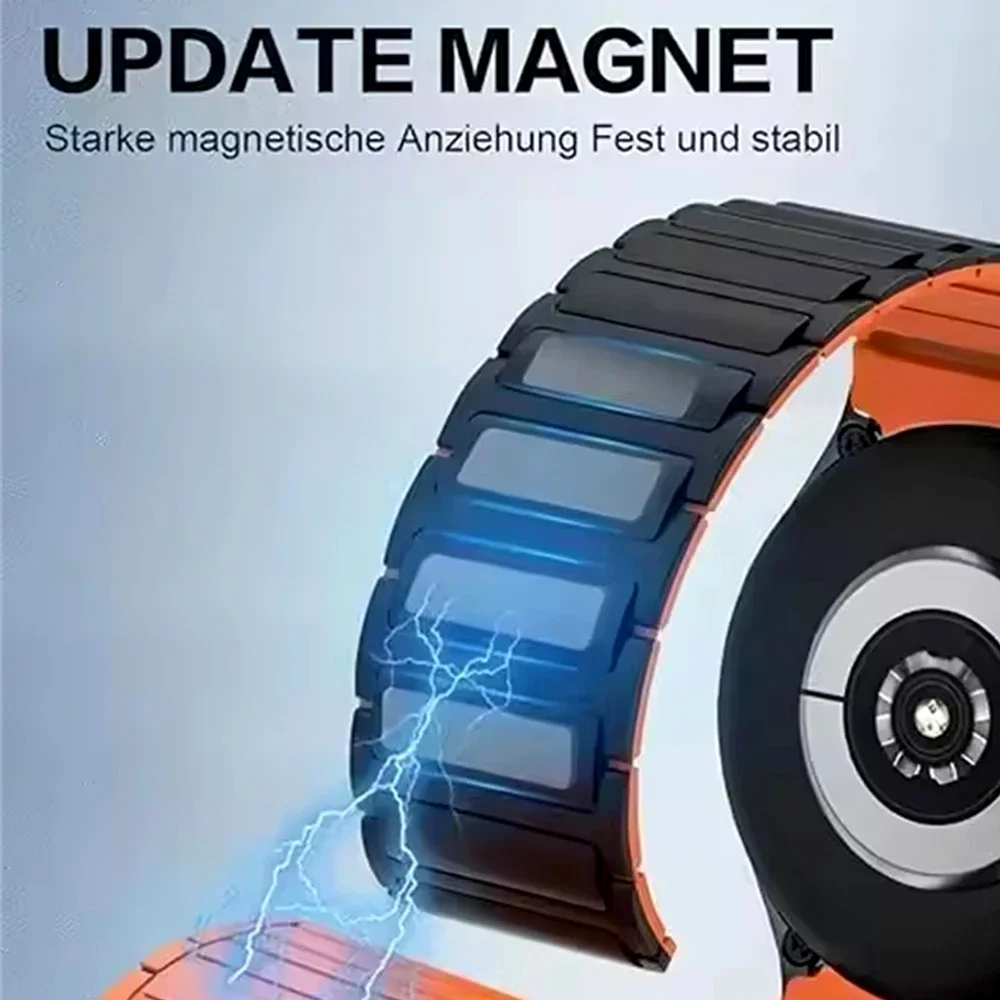 Correa de repuesto de silicona de 22mm para SUUNTO RACE S, pulsera magnética deportiva VERTICAL para SUUNTO 9 Peak DLC/PRO 5 PEA, correas de reloj suaves - imagen 5