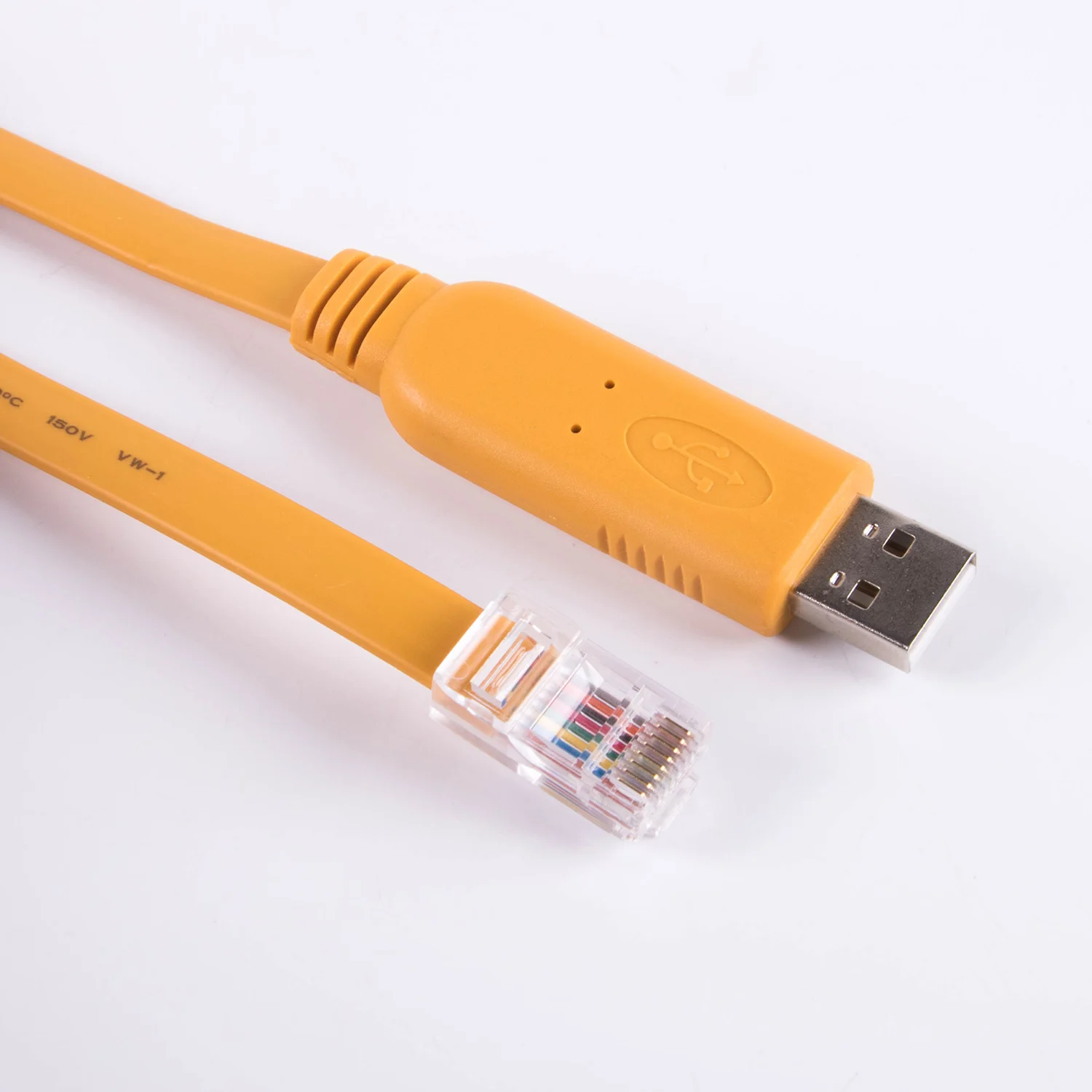 Cable de consola USB a RJ45, adaptador serie RS232 para enrutador RJ 45 8P8C, convertidor Cables Control 1,5 M 3M 5M, amarillo - imagen 5