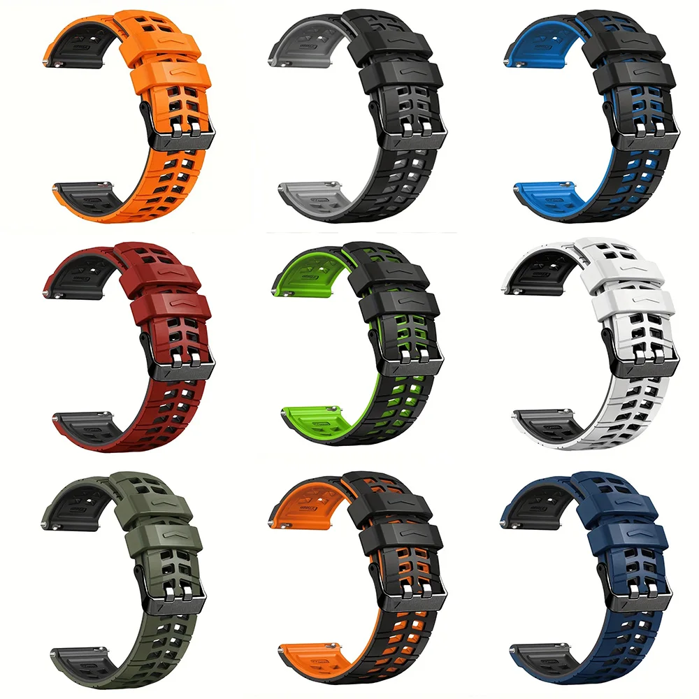 Correa de silicona de 22mm para Xiaomi Mi Watch S4 S3 /S1 Color activo 2/Mi Watch S2 46mm 42mm pulsera Correa - imagen 3