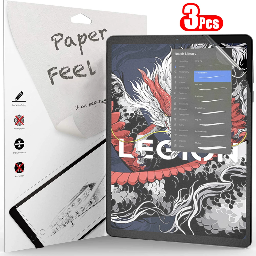 Protector de pantalla de papel para Lenovo Legion Y700 2025, 8,8 pulgadas, 3.a y 2.a generación, sin vidrio, 3 uds. - imagen 2