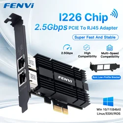 Tarjeta de red PCIe RJ45 FENVI con Intel I226 alta velocidad