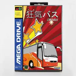 Tarjeta de juego Crazy Bus de gran oferta con caja al por menor, carrito MD de 16 bits para sistema Sega Mega Drive/Genesis
